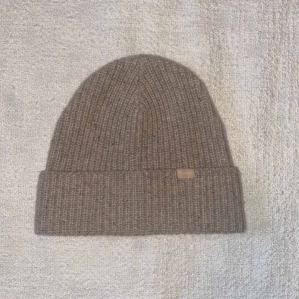 Madewell Chunky Merino Wool Cuffed Beanie | Natural/Tan | One size